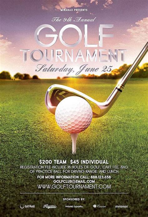 golf tournament flyer template publisher|Annual Golf Tournament Flyer Design Template in .
